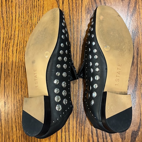 1.State Black Studded Loafers - Picture 4 of 4